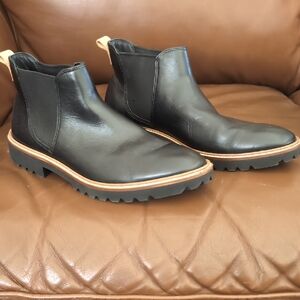 Ecco Black Leather Ankle Boots